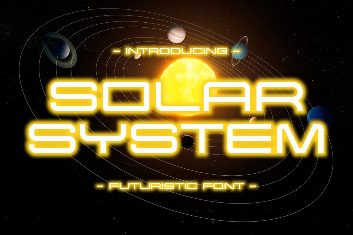 Шрифт Solar System