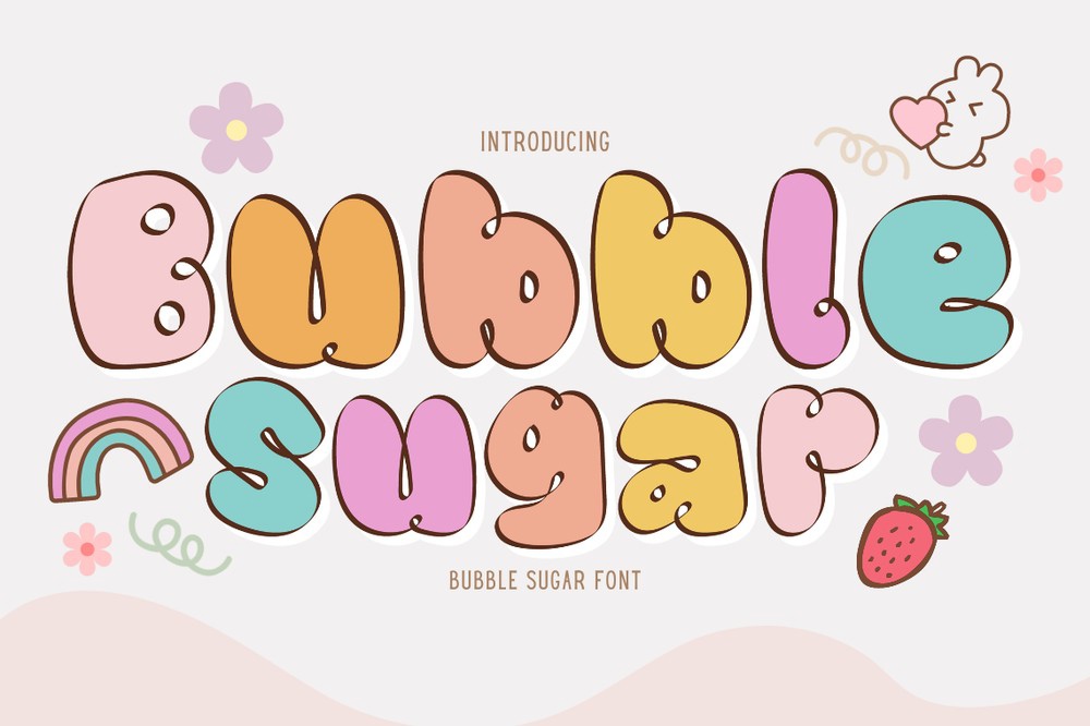 Шрифт Bubble Sugar