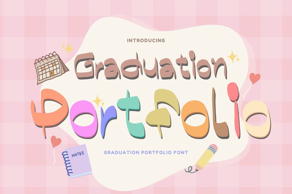 Шрифт Graduation Portfolio