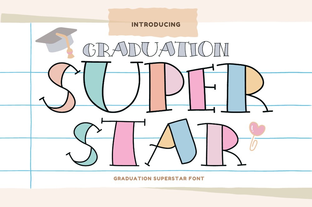 Шрифт Graduation Superstar