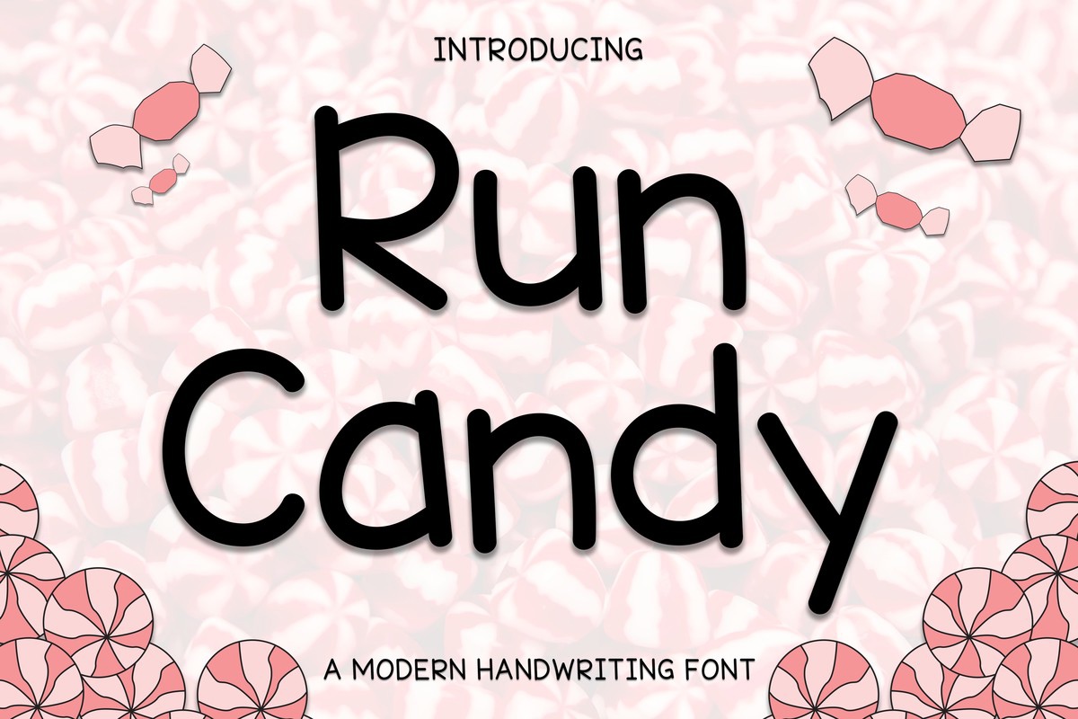 Шрифт Run Candy