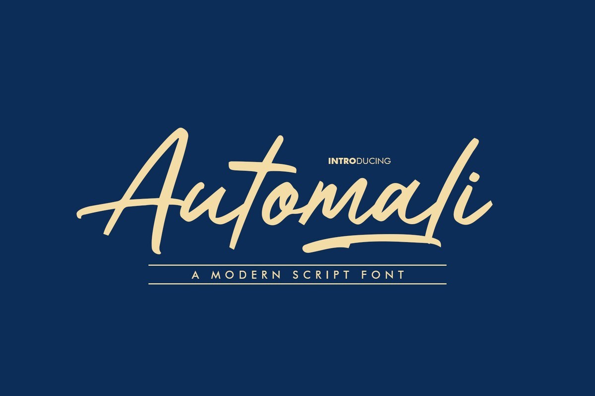 Шрифт Automali