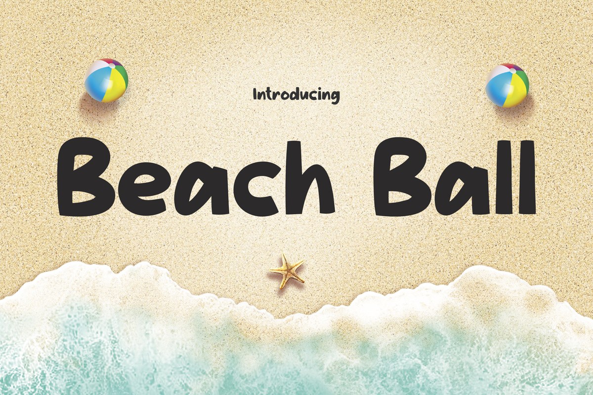 Шрифт Beach Ball