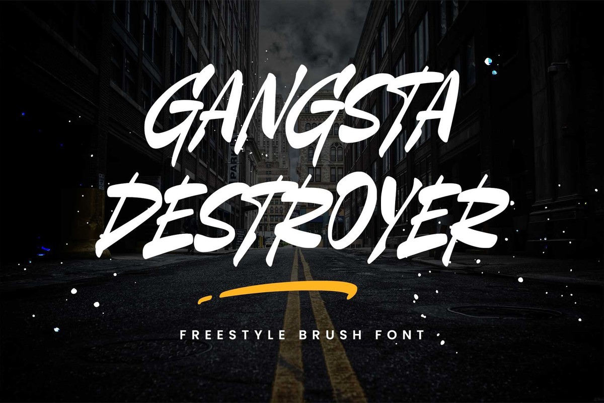 Шрифт Gangsta Destroyer