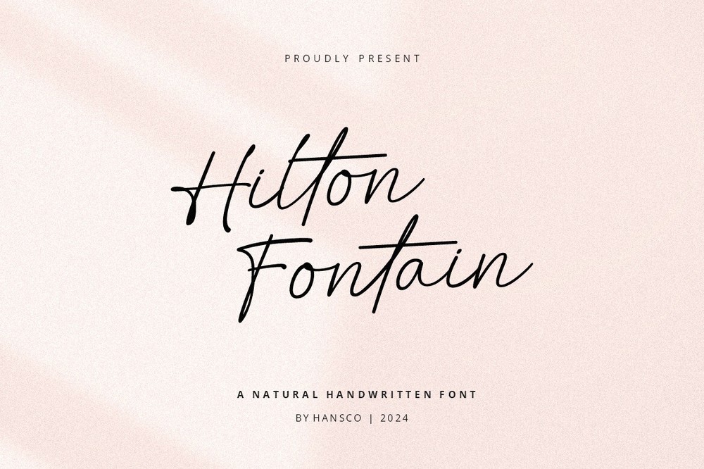 Шрифт Hilton Fontain