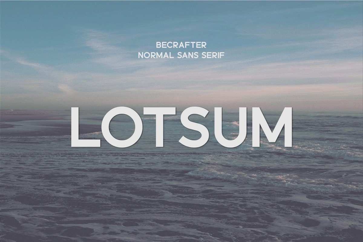 Шрифт Lotsum