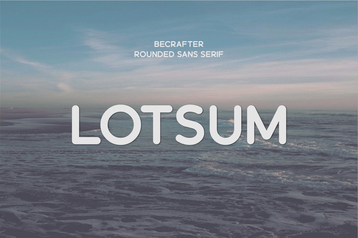 Шрифт Lotsum Rounded