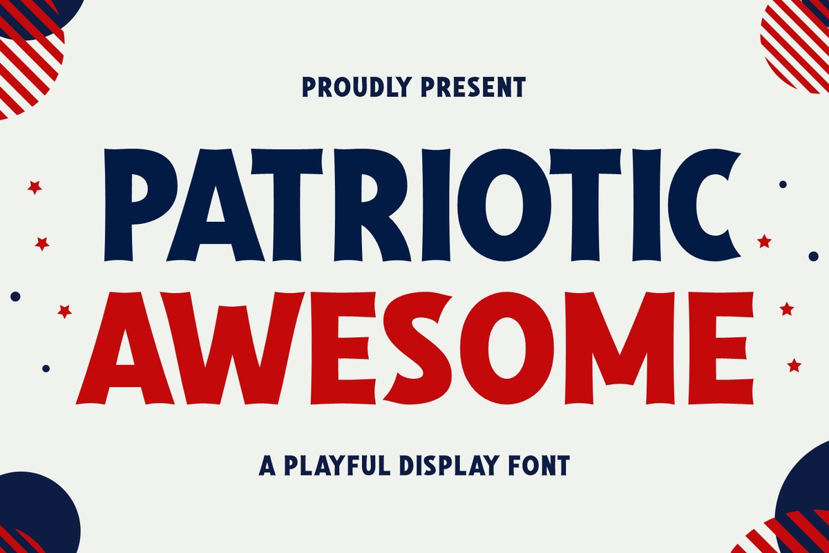 Шрифт Patriotic Awesome