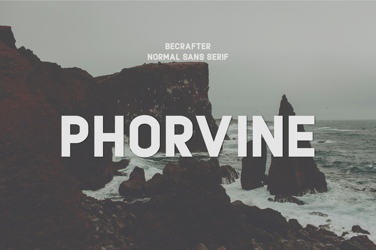 Шрифт Phorvine