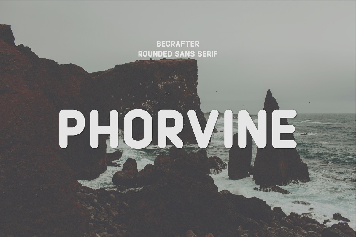 Шрифт Phorvine Rounded