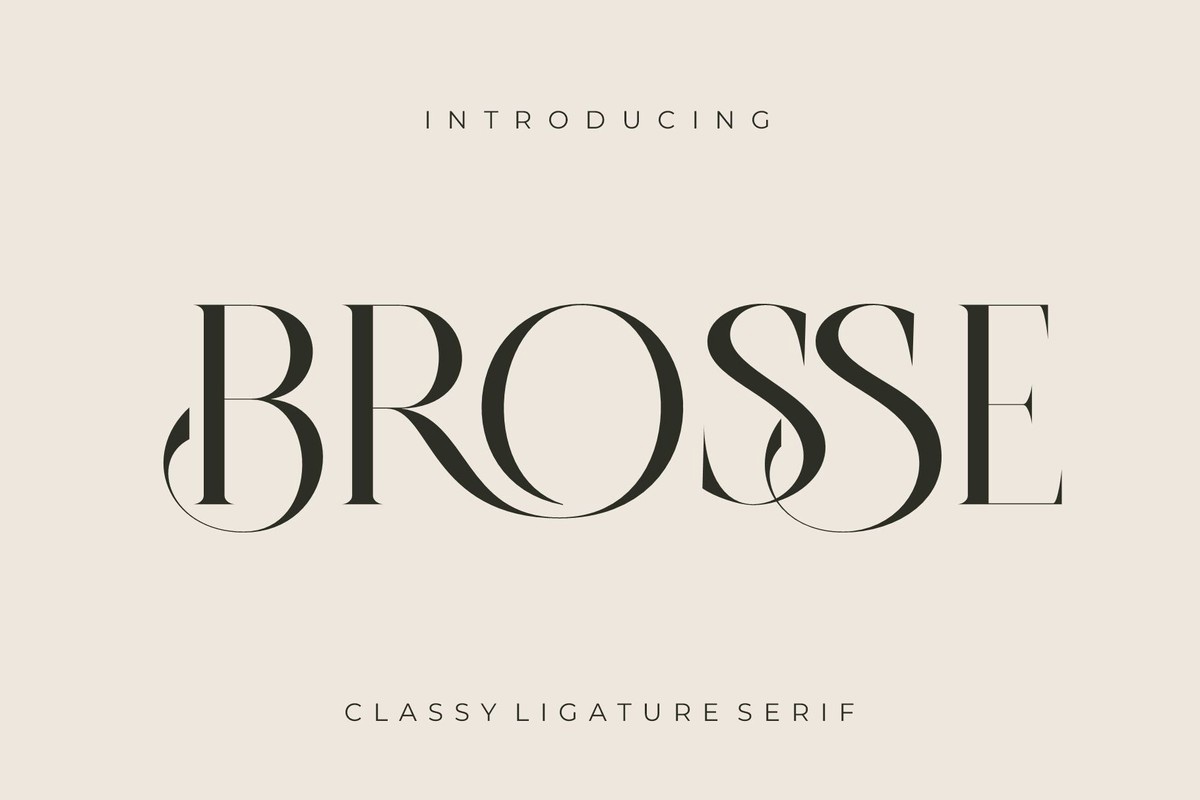 Шрифт Brosse