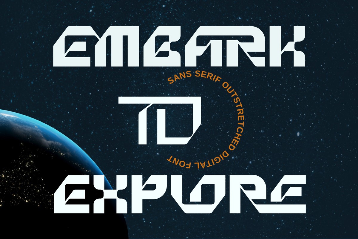 Шрифт Embark to Explore