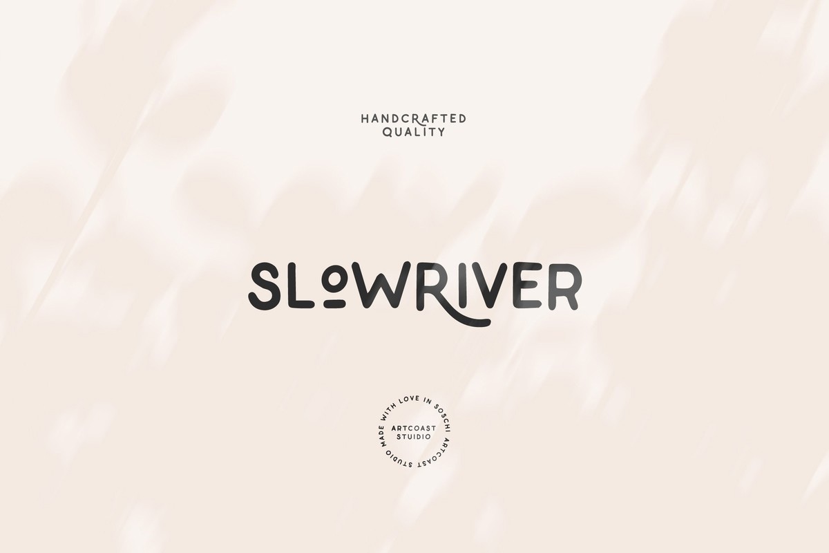 Шрифт SA Slow River