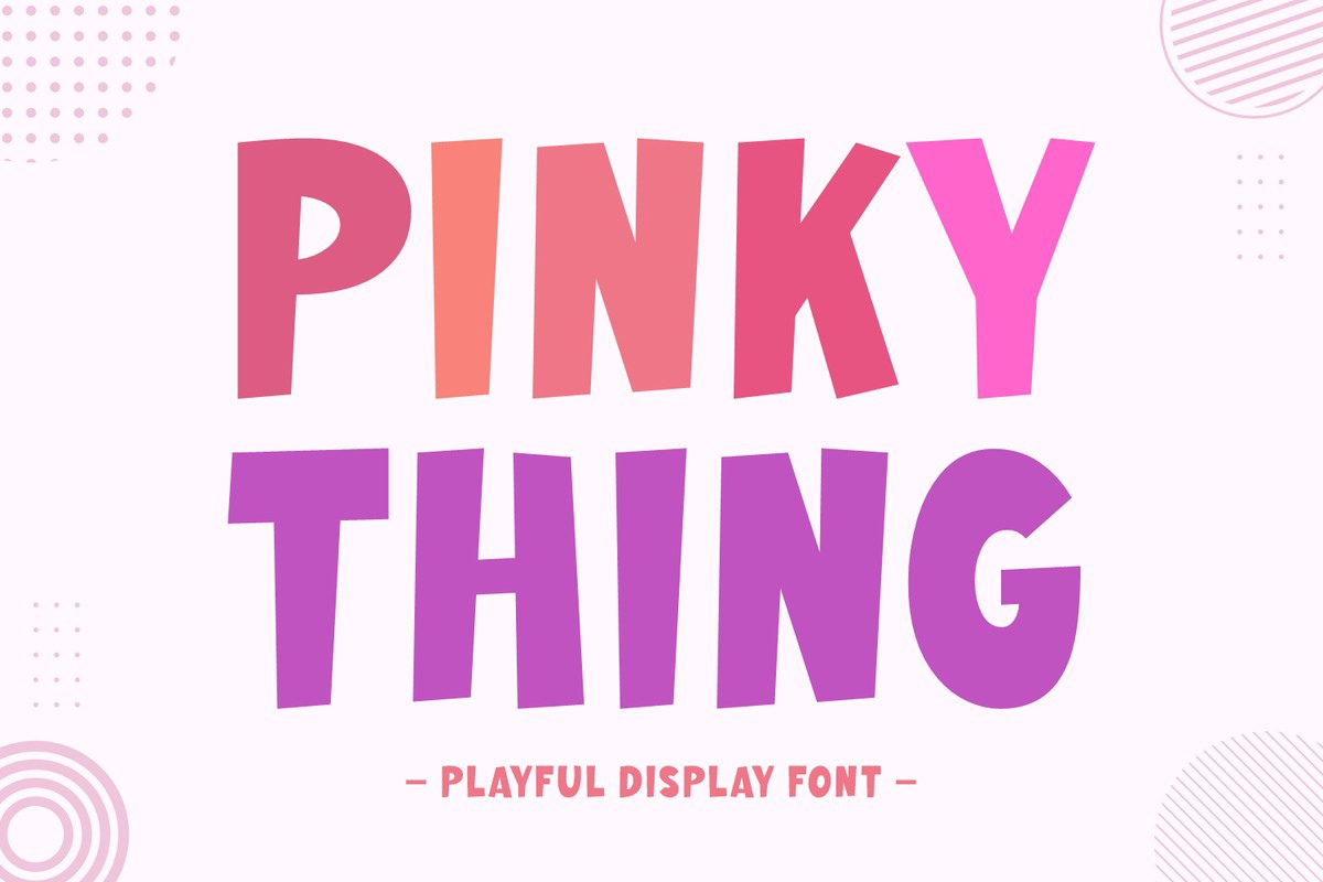 Шрифт Pinky Thing