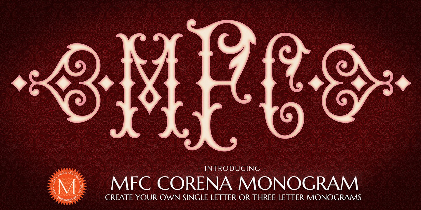 Шрифт MFC Corena Monogram