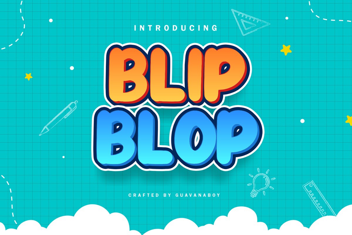 Шрифт Blip Blop