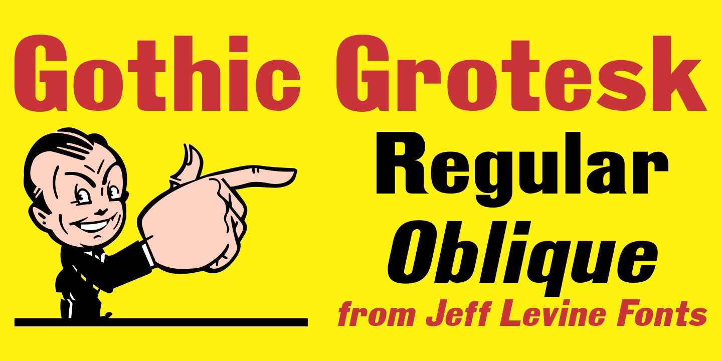 Шрифт Gothic Grotesk