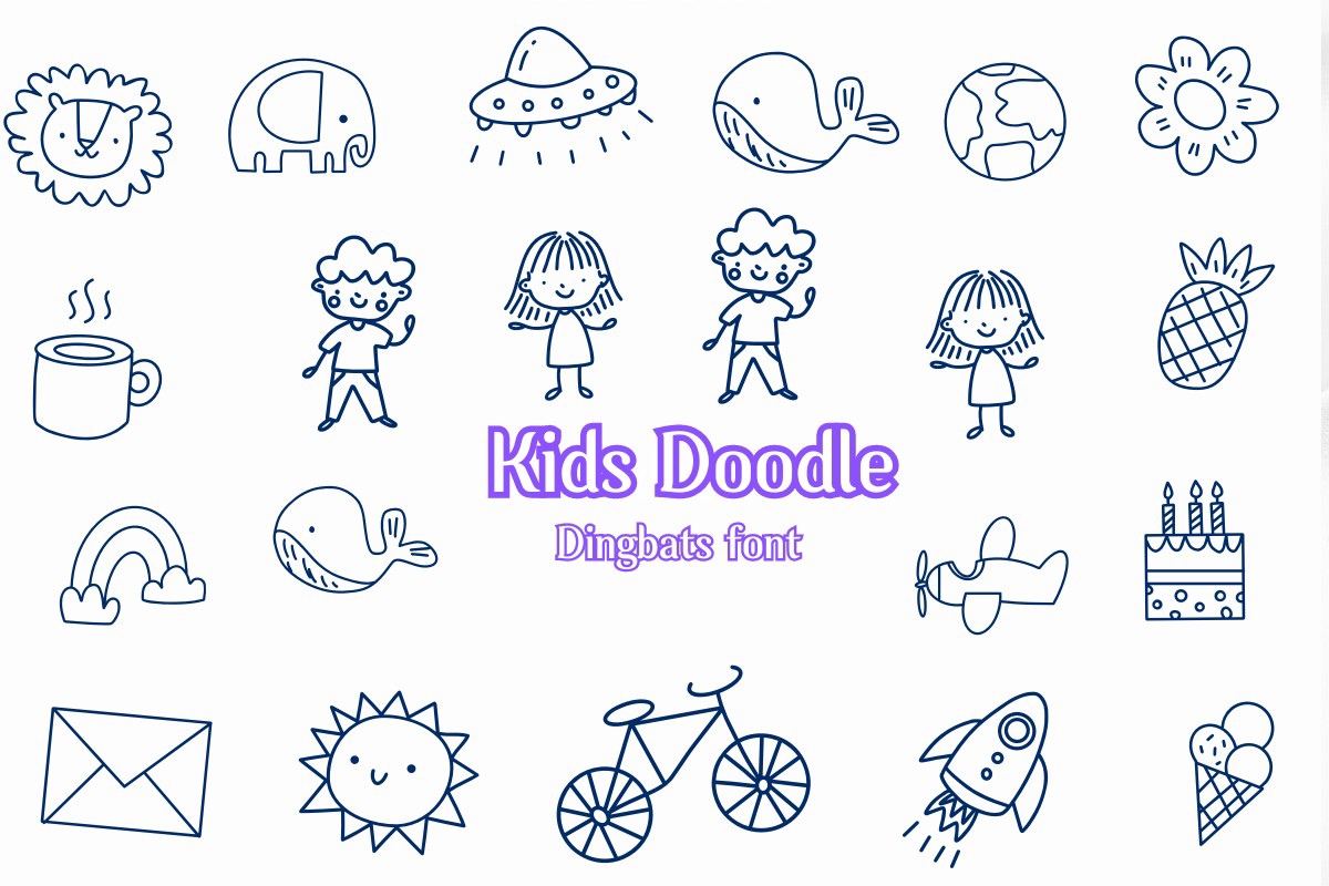 Шрифт Kids Doodle