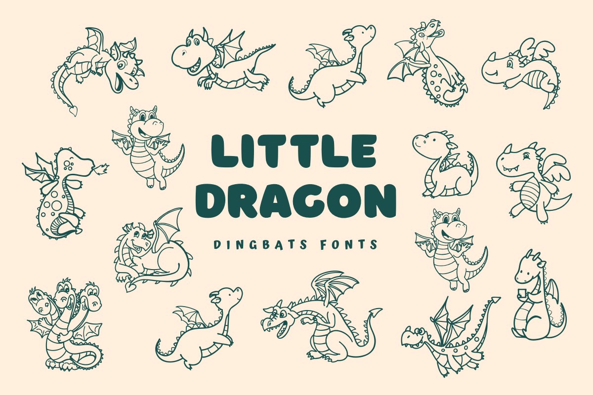 Шрифт Little Dragon