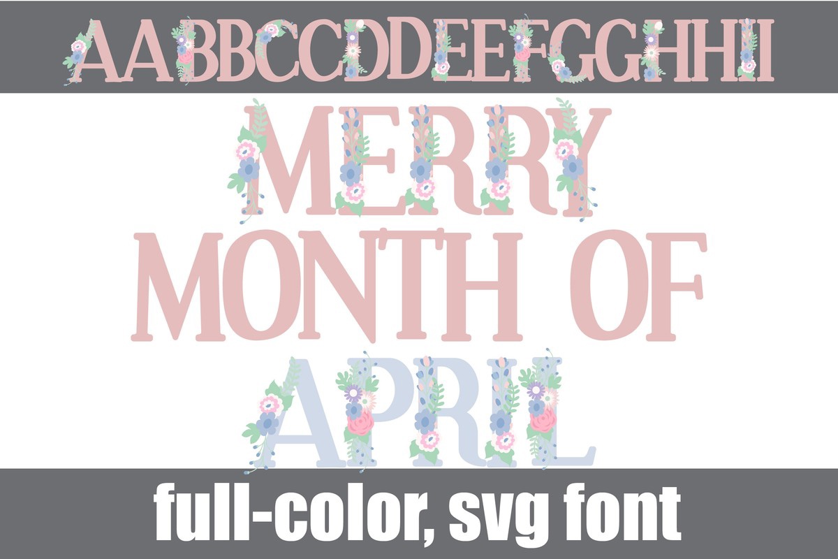 Шрифт Merry Month of April CF