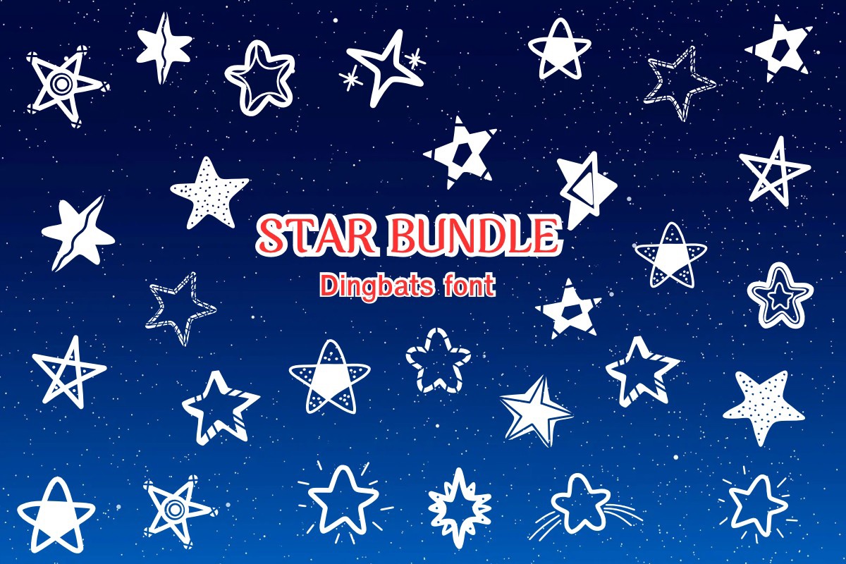 Шрифт Star Bundle