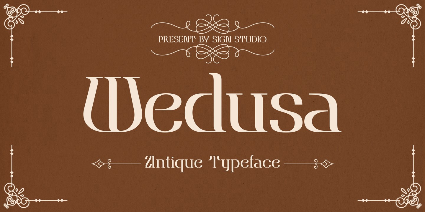 Шрифт Wedusa