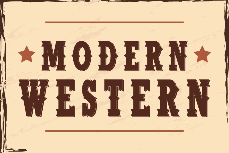 Шрифт Modern Western