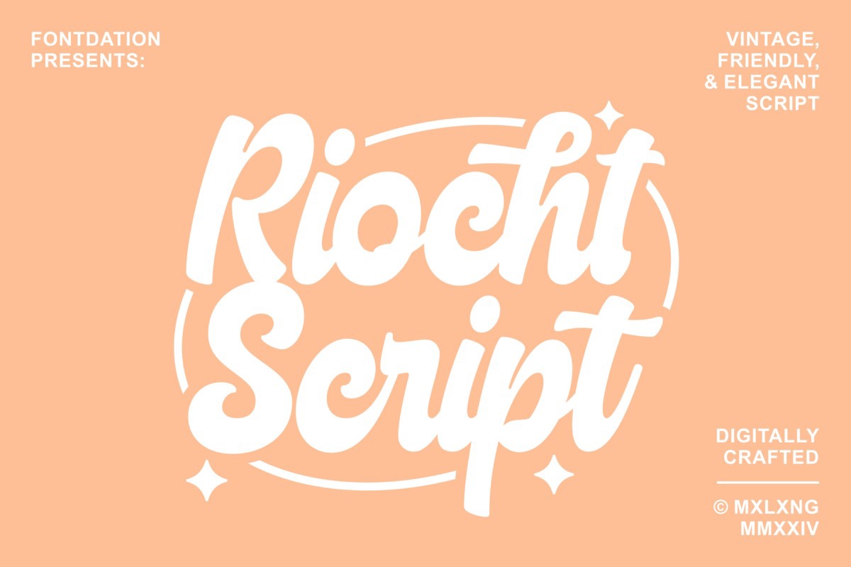 Шрифт Riocht Script