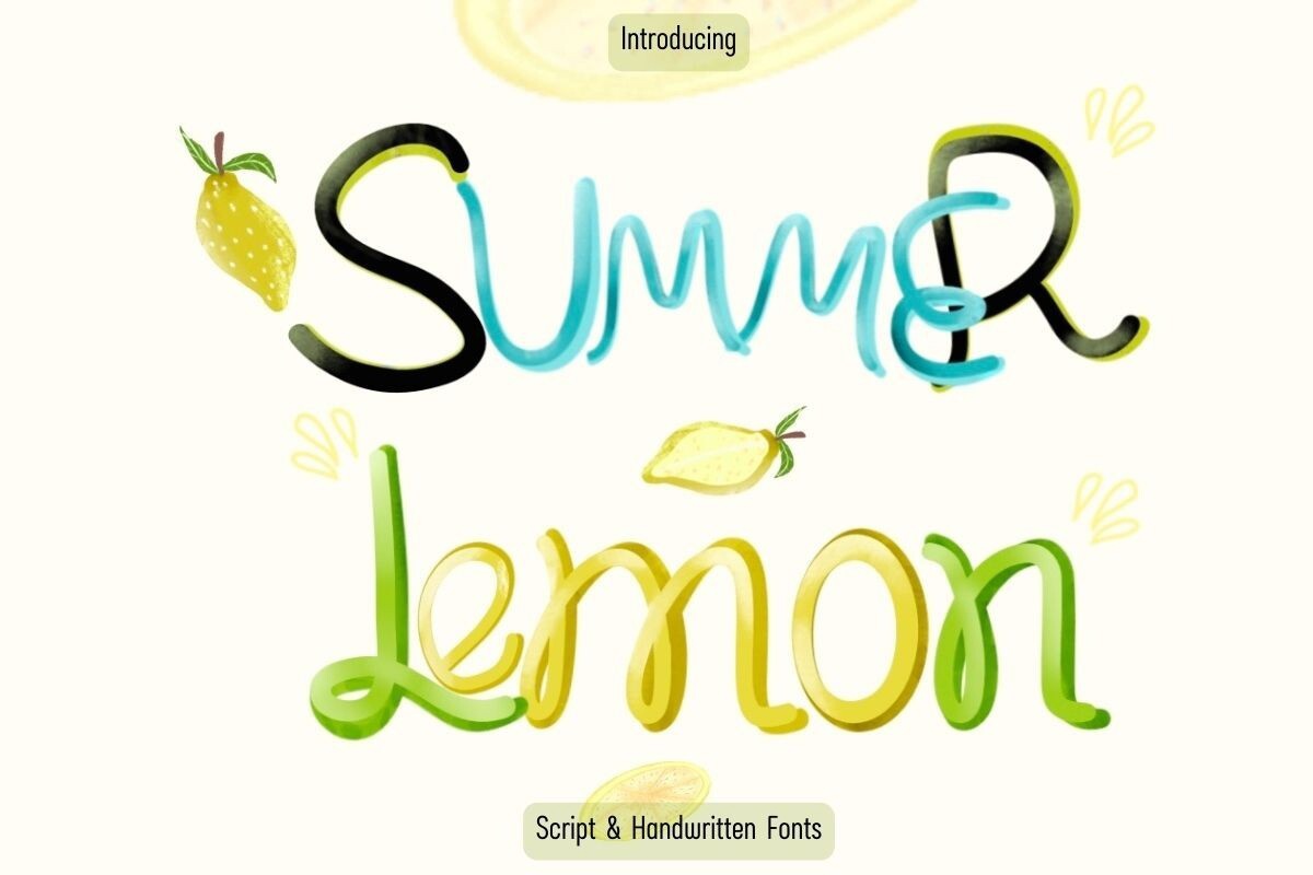 Шрифт M-Summer Lemon