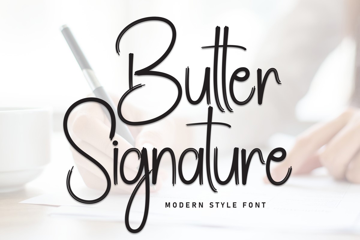 Шрифт Butter Signature