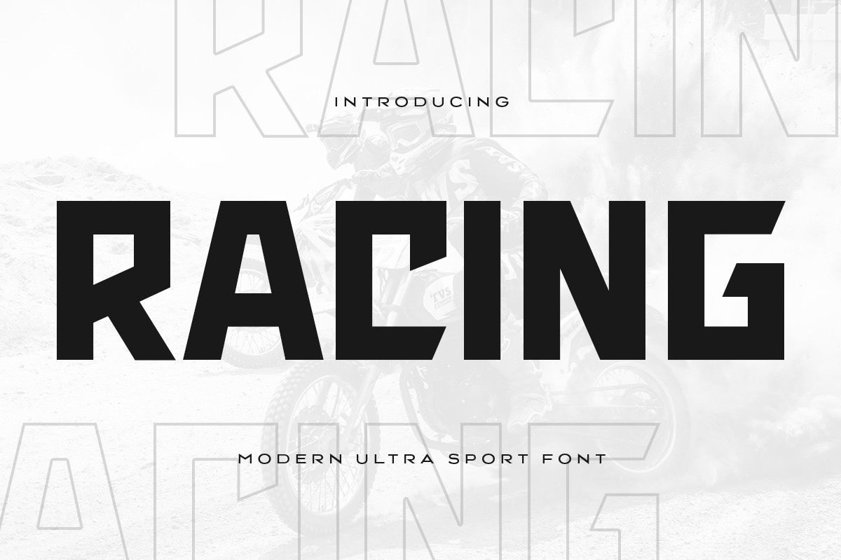 Шрифт Racing