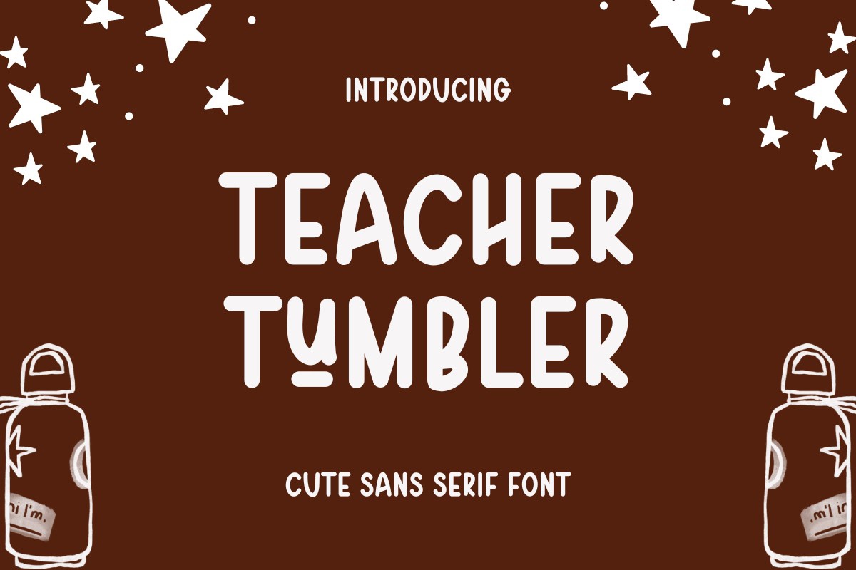 Шрифт Teacher Tumbler