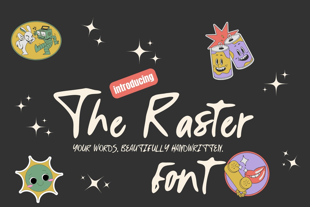 Шрифт The Raster