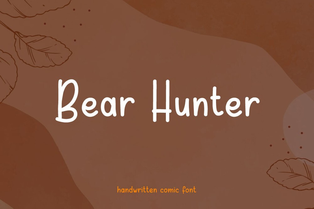 Шрифт Bear Hunter