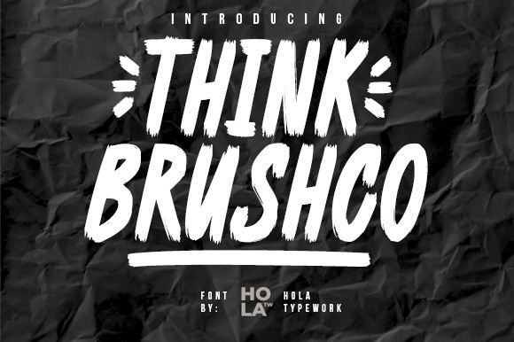 Шрифт Think Brushco