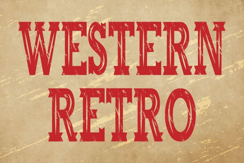 Шрифт Western Retro