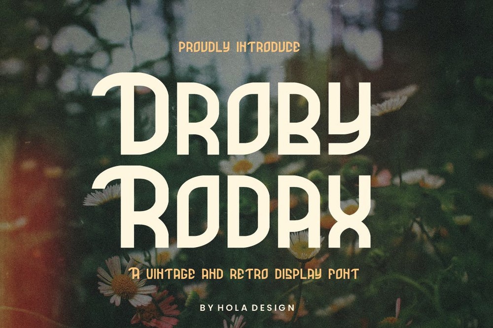 Шрифт Droby Rodax