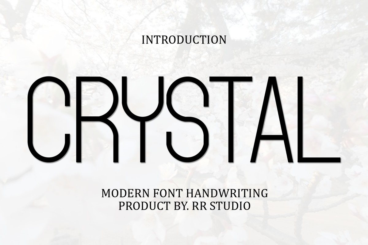 Шрифт Crystal