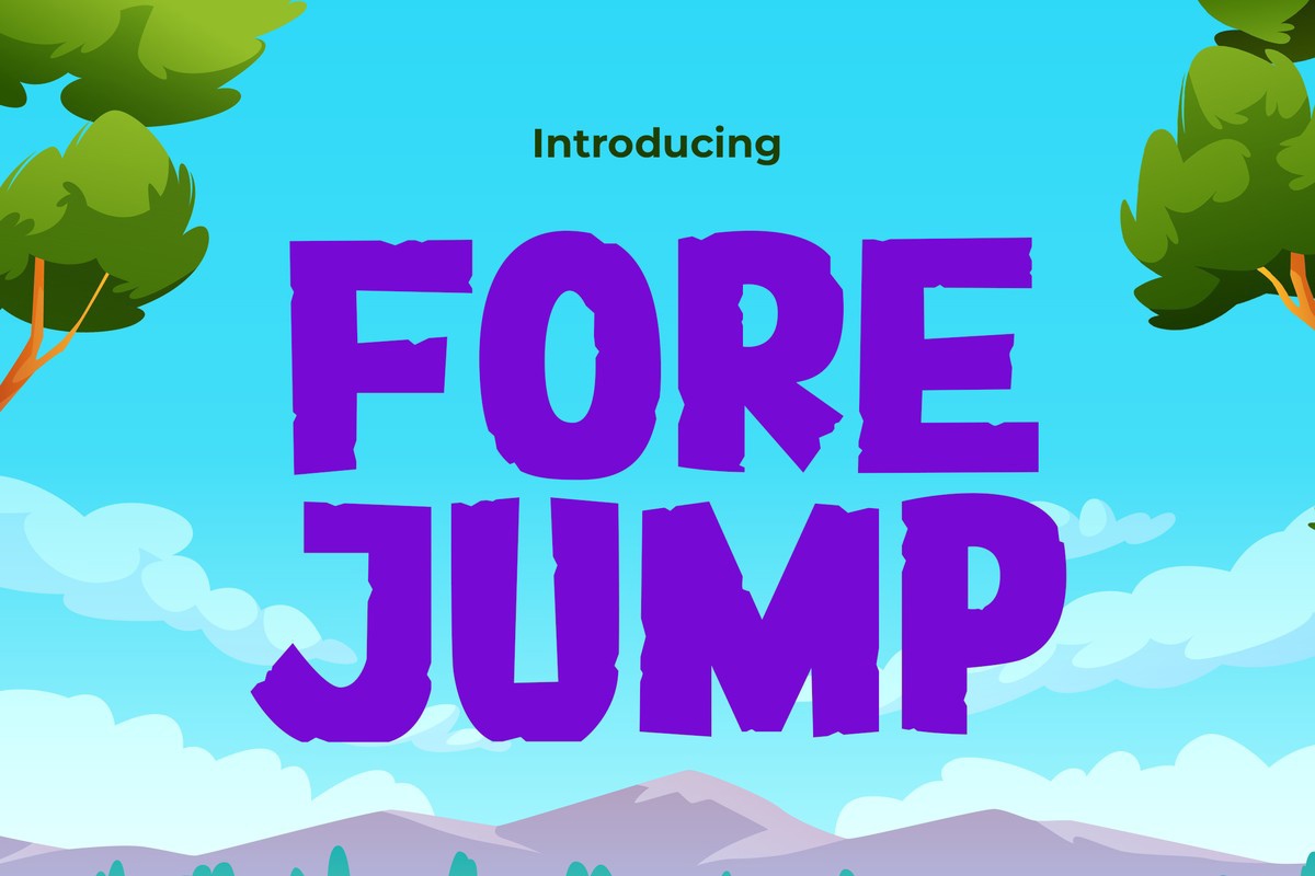 Шрифт Forejump