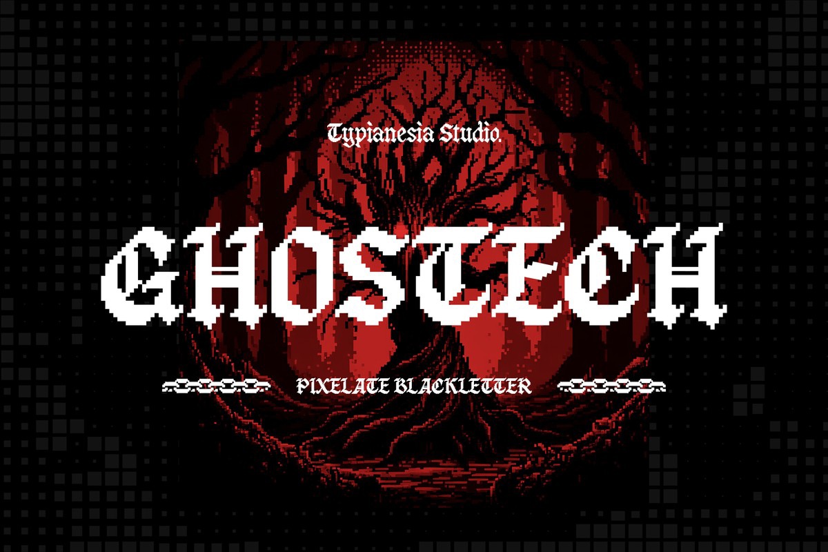 Шрифт Ghostech