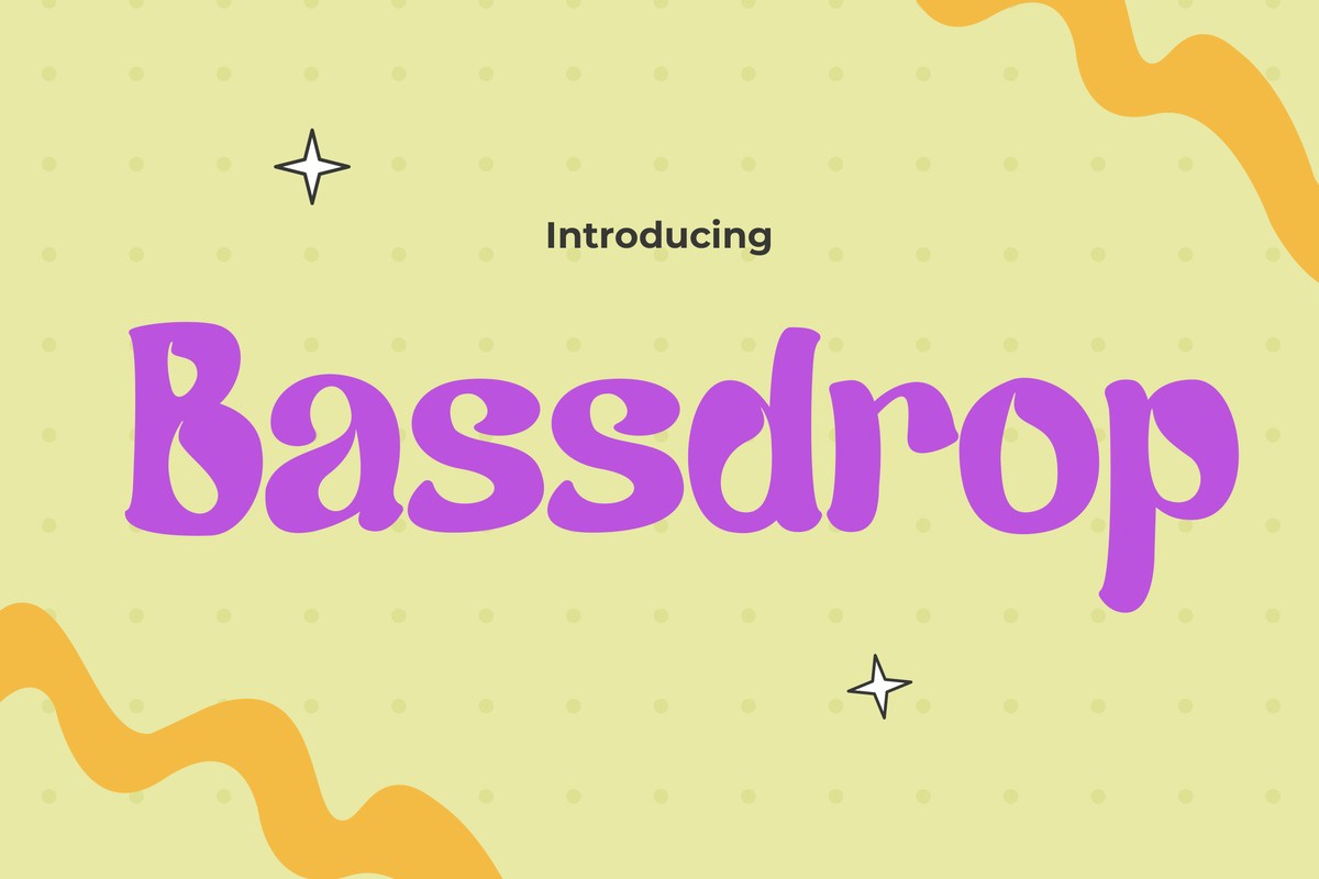 Шрифт Bassdrop