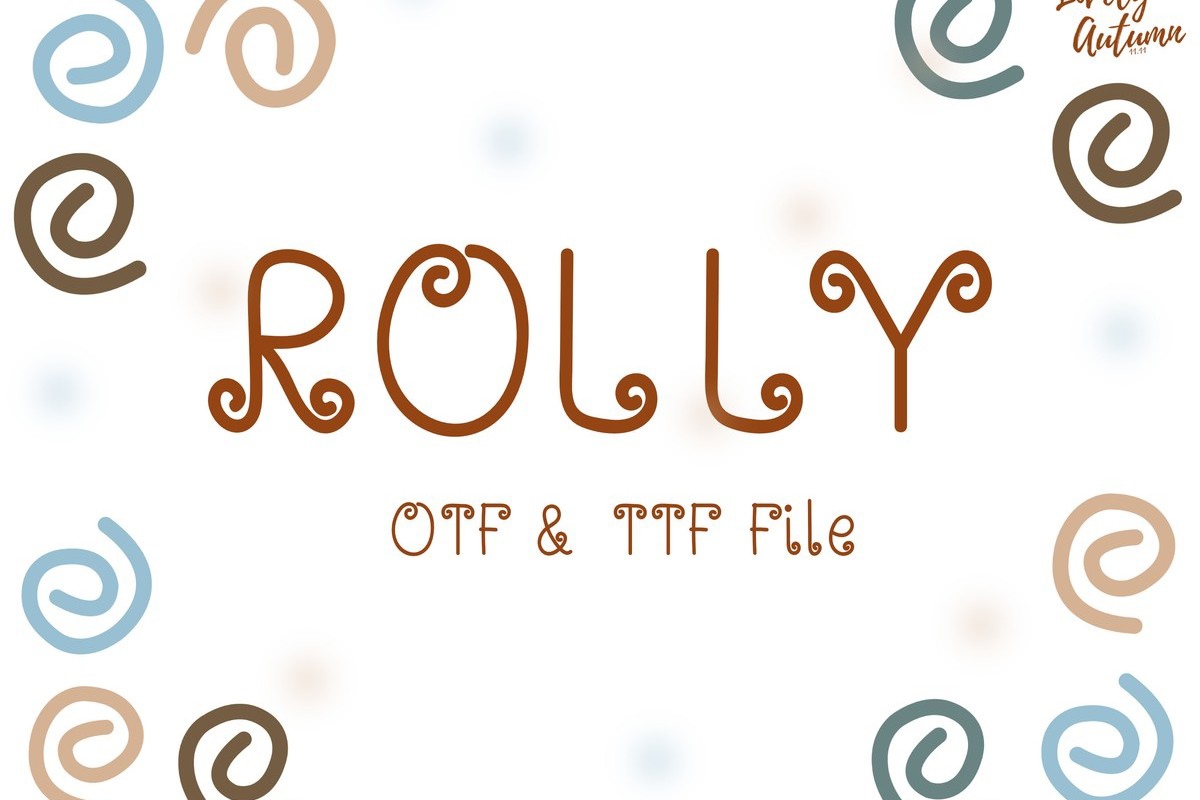 Шрифт Rolly