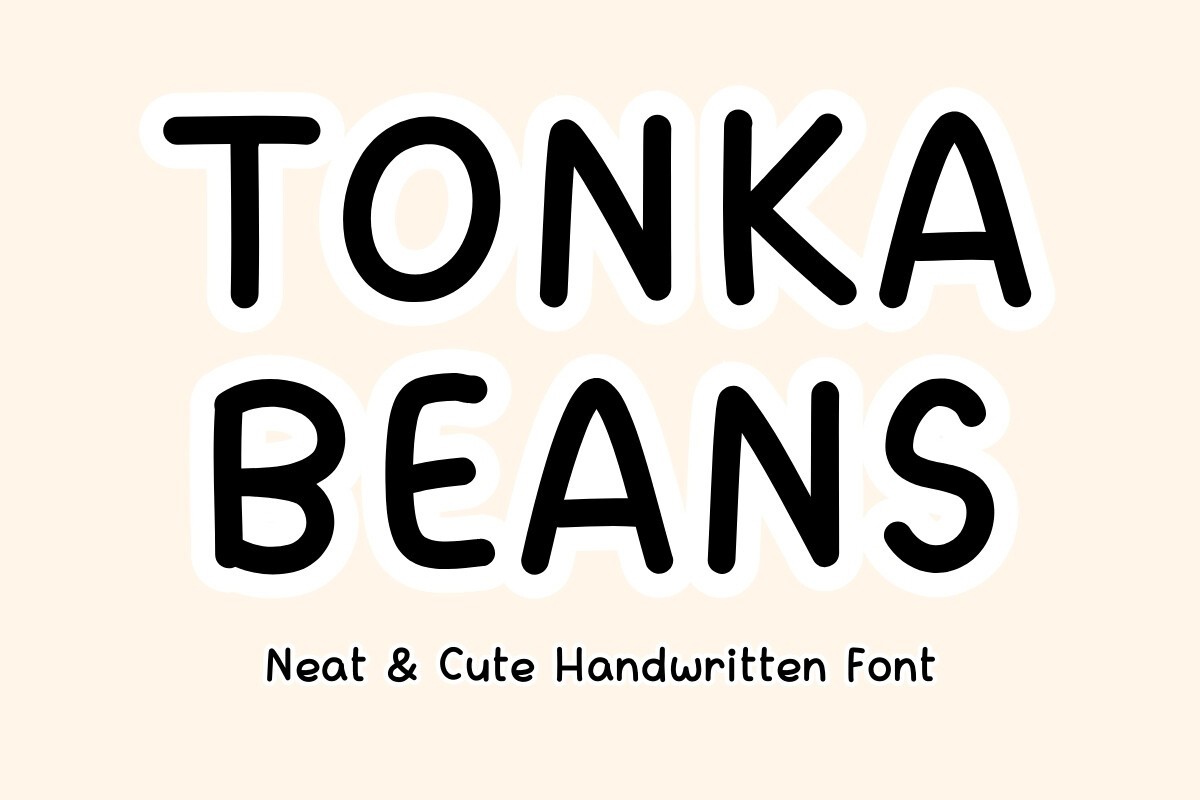 Шрифт Tonka Beans