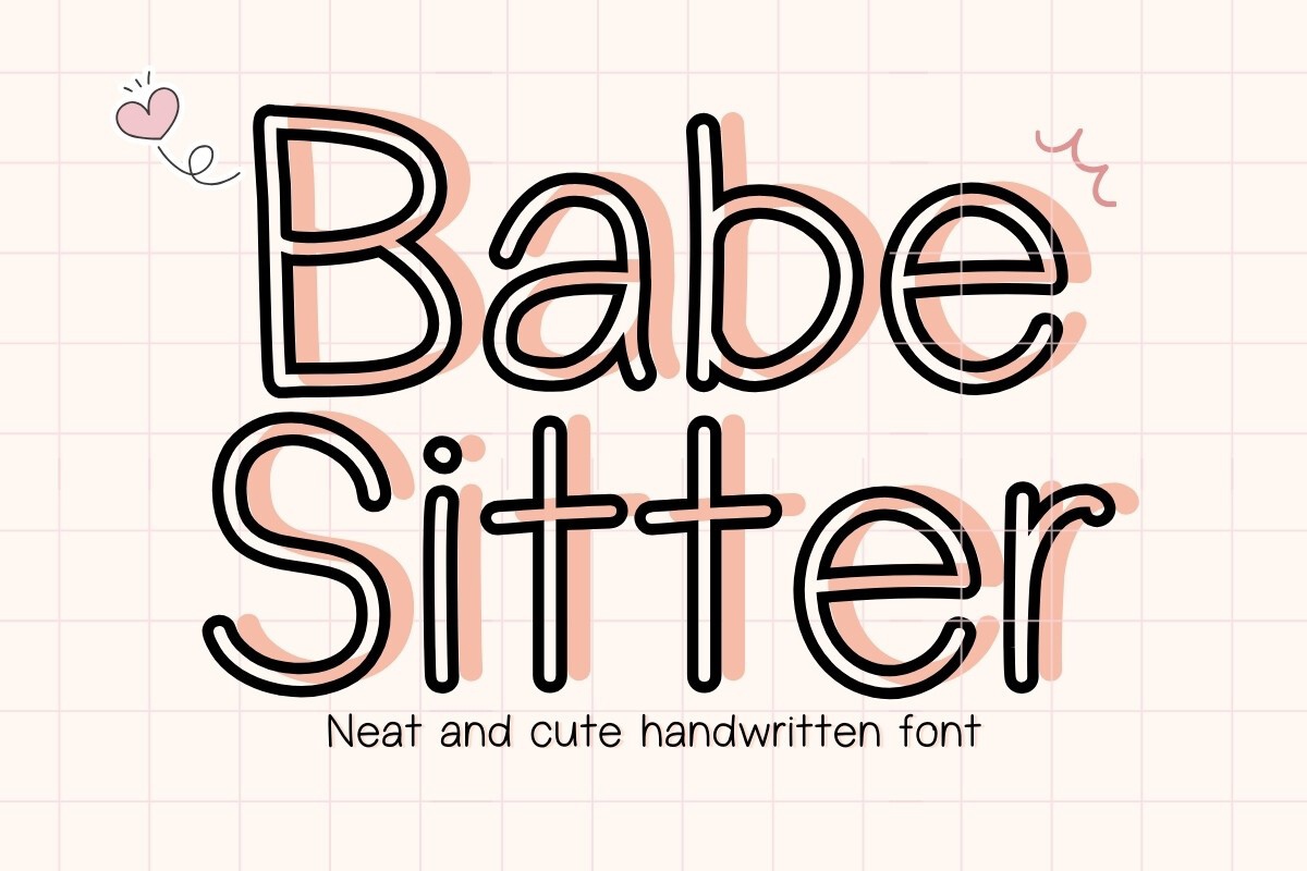 Шрифт BabeSitter