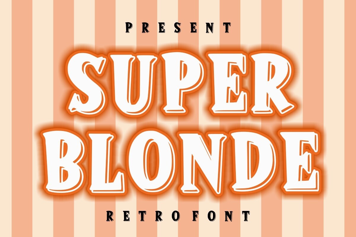 Шрифт Super Blonde