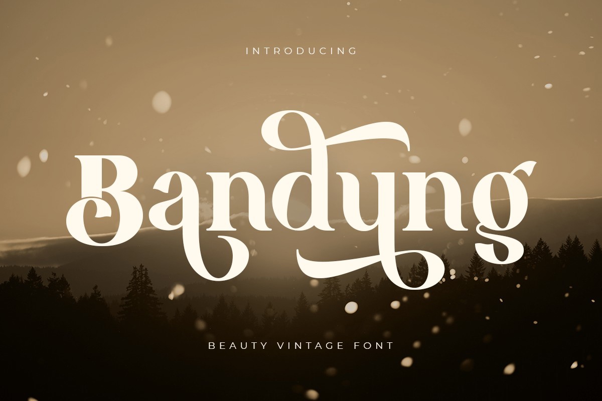 Шрифт Bandung