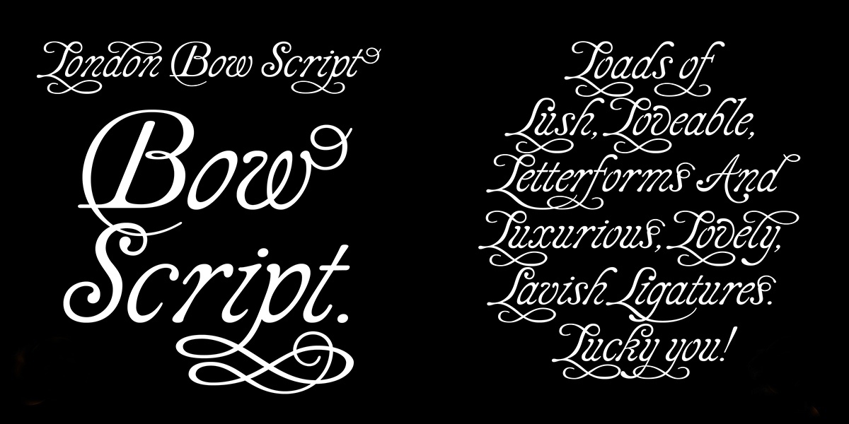 Шрифт LDN Bow Script