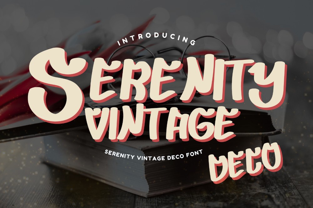 Шрифт Serenity Vintage Deco