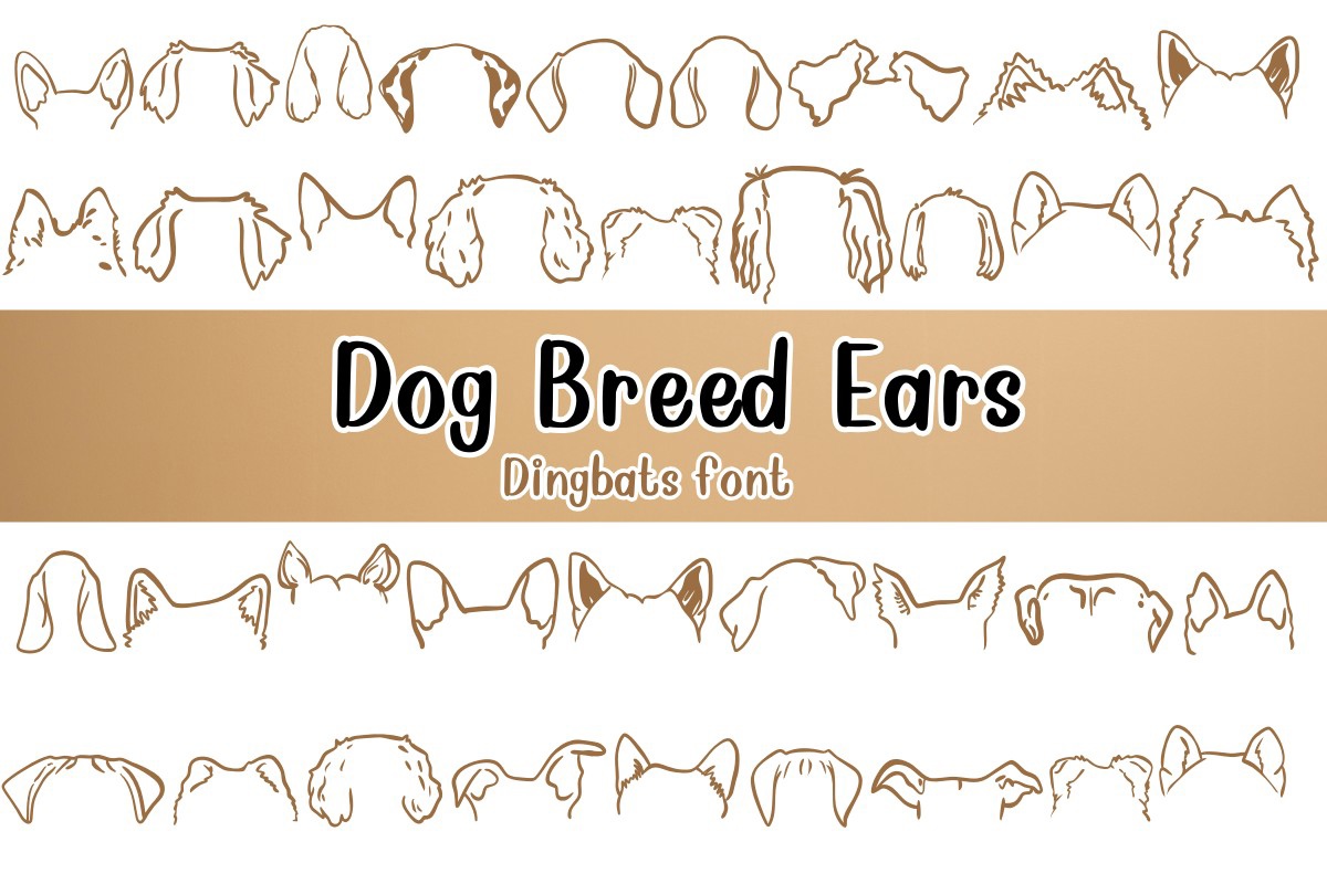 Шрифт Dog Breed Ears