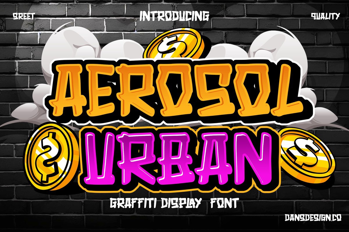 Шрифт Aerosol Urban